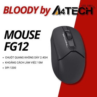 Chuột fstyler không dây a4tech fg12 | fg12s | fb12, màu đen - hàng chính hãng, bảo hành 12 tháng