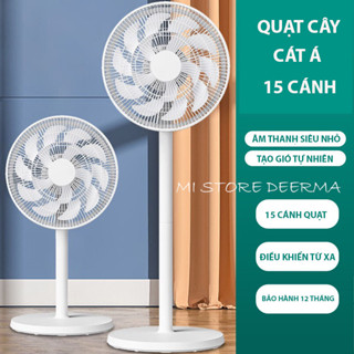 Quạt cây điều khiển từ xa Changhong, quạt đứng 15 cánh xiaomi mạnh mẽ, không gây tiếng ồn, quạt hẹn giờ 12 tiếng