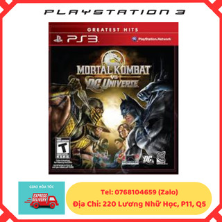 Đĩa game ps3 gốc mortal kombat vs dc universe 2 người chơi, ps3 disc