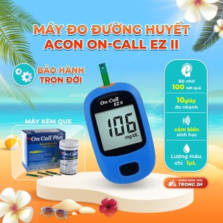 Máy đo đường huyết ACON On-Call EZII - Đo nhanh trong 10S Bảo hành trọn đời