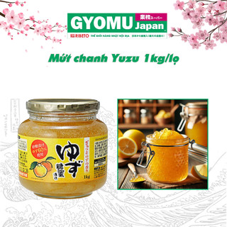 Mứt chanh Yuzu 1kg/lọ Kobe Bussan- hàng nội địa Nhật Bản
