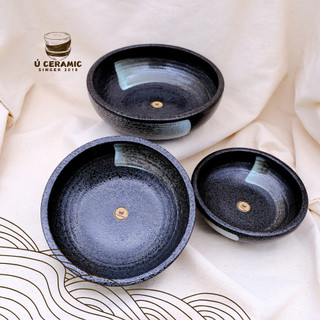 Tô tròn đựng sashimi,salad gốm sứ,ú ceramic