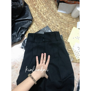 [Mã 21CĐ] Quần Tây 2 Nút Bọc Vải Có Đỉa