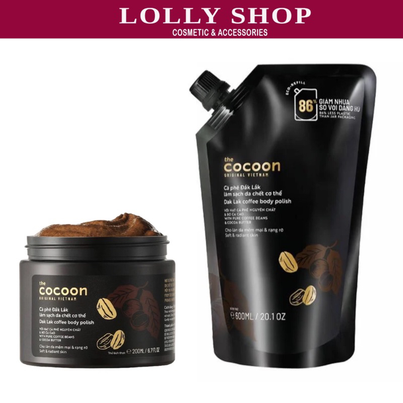 Tẩy da chết cà phê Đắk lắk Cocoon
