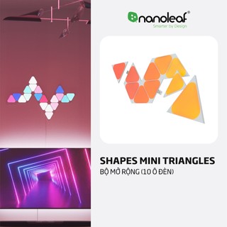 Đèn LED RGB lắp ghép thông minh Nanoleaf Shapes Tam Giác Mini - Mini Triangle 10 ô đèn (Bộ mở rộng)