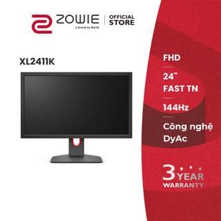 Màn hình gaming BenQ ZOWIE XL2411K _ 24 inch 144Hz 1ms công nghệ DyAc độc quyền chuyên Esports FPS(VALORANT CSGO PUBG)