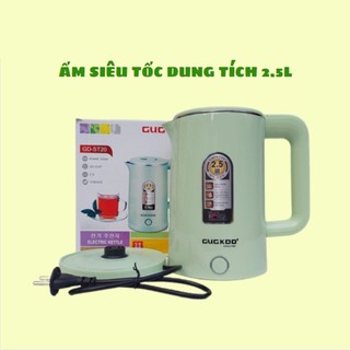 Bình siêu tốc cuckoo gd-st20 1500w-bình đun nước dung tích lớn 2,5l , ấm siêu tốc 2 lớp