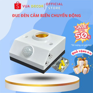 Đui đèn cảm ứng cơ thể con người, chất liệu PC cao cấp, đuôi đèn cảm biến hồng ngoại,thích hợp với mọi loại đèn đuôi E27