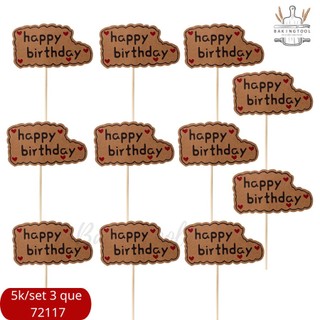 Sp072117 set 10 que hpbd biển giấy nâu tim đỏ