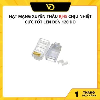 HẠT MẠNG XUYÊN THẤU RJ45 CHỊU NHIỆT CỰC TỐT LÊN ĐẾN 120 ĐỘ