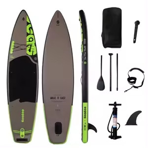 Sup thương hiệu Châu Âu - Ván chèo đứng bơm hơi Sea See - Thuyền SUP chính hãng / Màu xám