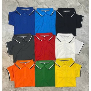 Áo thun POLO trơn vải cá sấu mè thể thao cao cấp ngắn tay, viền cổ, tay đơn giản