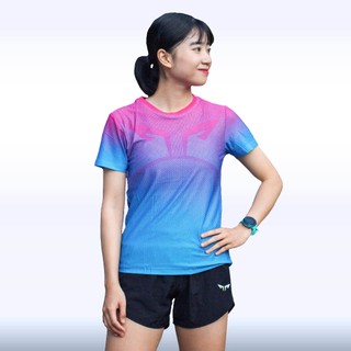 Áo Chạy Bộ Nữ Run Original, Áo Chạy Bộ Chất Vải Wolf Active, Nhanh Khô, Co Giãn 4 Chiều, Tôn Dáng