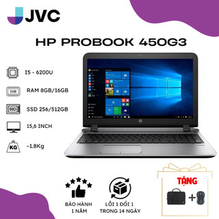Laptop xách tay giá rẻ hp probook 450 g3 core i5-6100u / ram 8gb / ssd 256gb / màn 15.6 inch hd pin 100%