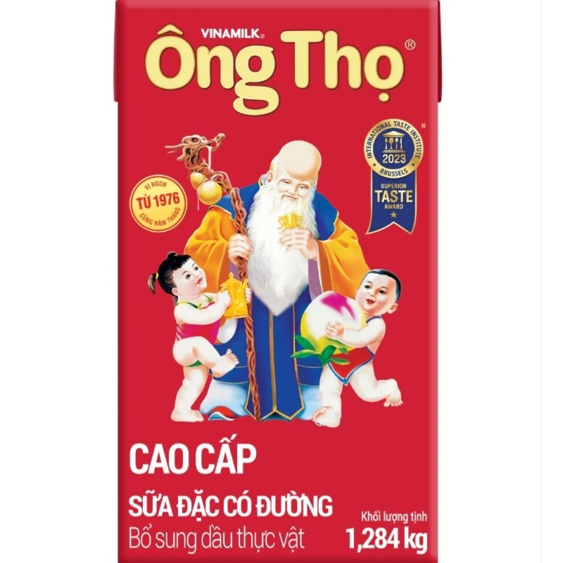 SỮA ĐẶC CÓ ĐƯỜNG ÔNG THỌ ĐỎ – HỘP GIẤY 1.284 kg