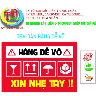 Tem dán dán hàng dễ vỡ