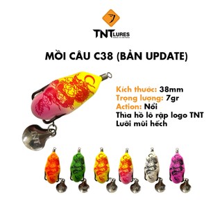 Mồi câu lure nhái hơi tntlures action nổi c38 3,8cm/7g