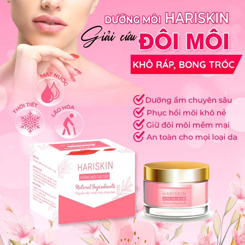 DƯỠNG MÔI HARISKIN LỌ 10GR