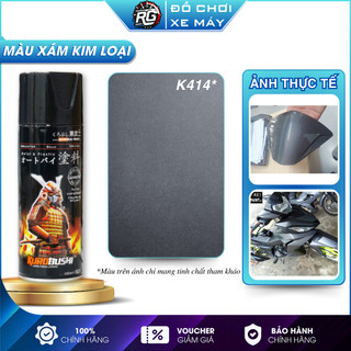 Sơn Samurai kawasaki K414* màu xám kim loại, sơn xịt 400ml