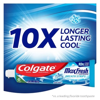 Kem đánh răng Colgate Max Fresh With Whitening Breath Strips, 178g
