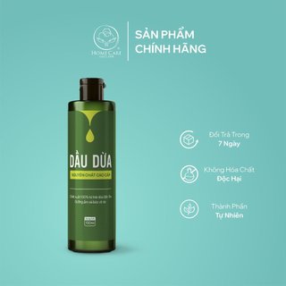 Dầu dừa nguyên chất tinh khiết Home care, nấu thủ công sử dụng được cho em bé sơ sinh 150ml