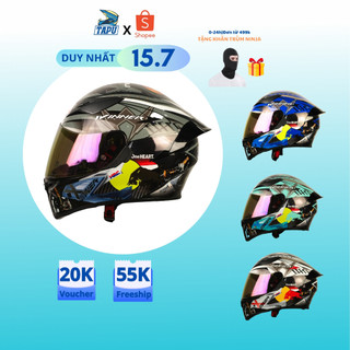 [FREESHIP] Mũ bảo hiểm Fullface 1 Kính Royal M138B Lên Tem WINNER ( NHIỀU MÀU ) - Tapu Shop