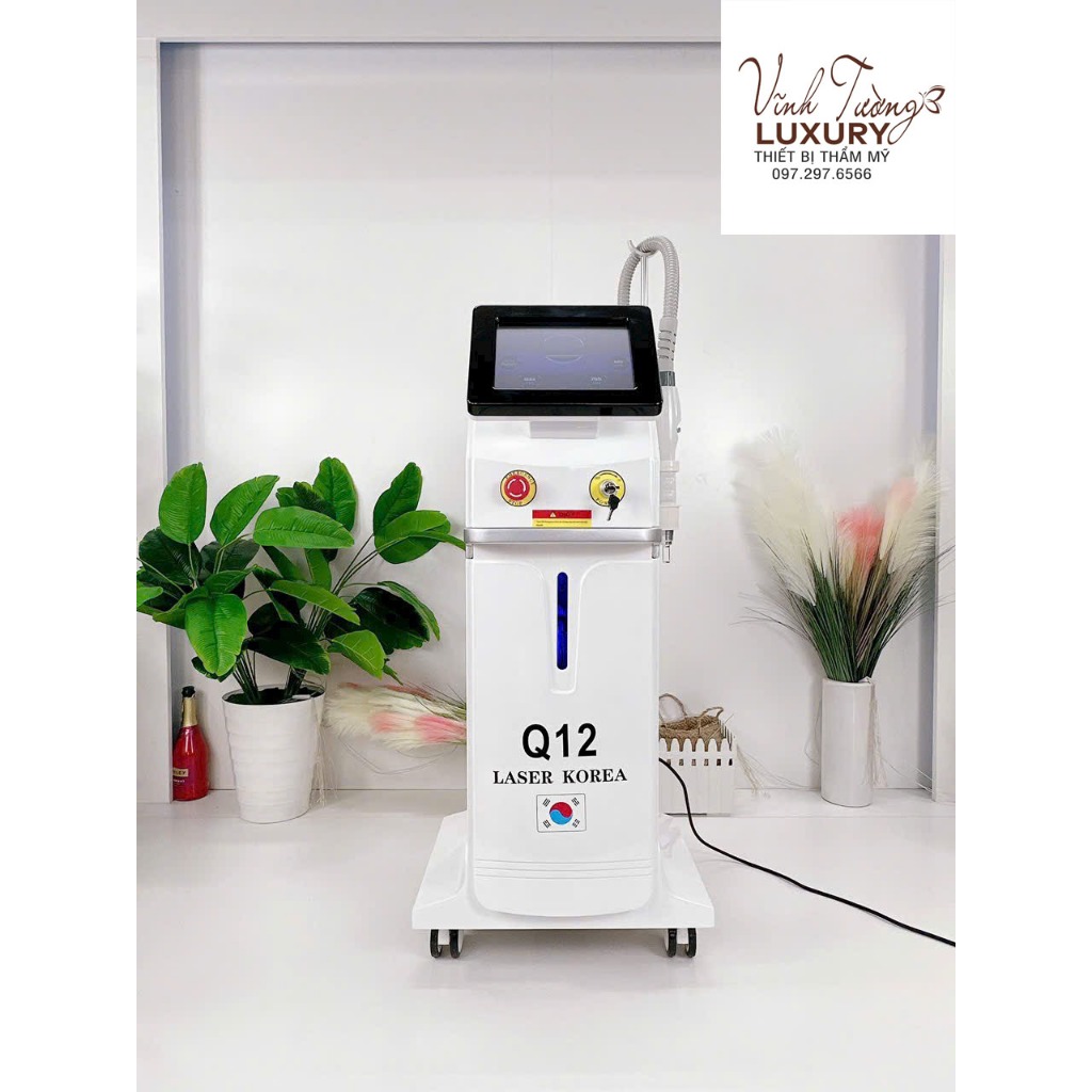 Máy Laser Q12 Korea | Laser Xóa Xăm Nám Tàn Nhang | Máy Q12 Xóa Xăm Chuyên Dùng Trong Spa TMV