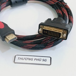 Cáp hdmi ra dvi dài 1.5m / chuẩn dvi-i cáp bọc dù