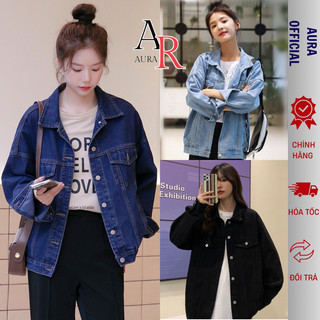 Áo Khoác Jean form Rộng basic Avocado Áo chất jean dày dặn, Áo khoác bò dày dặn 3 màu