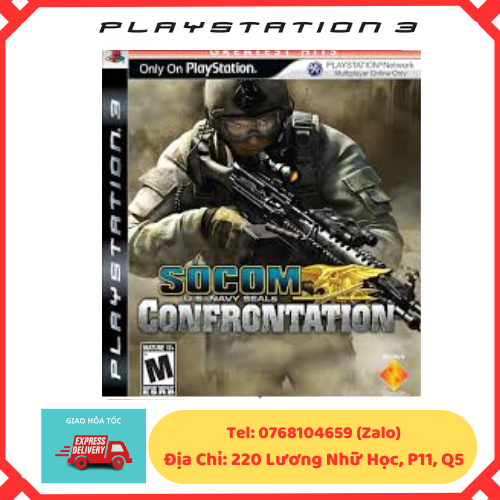 Đĩa game PS3 bắn súng Soccom Confrontation (đĩa game dành cho máy Ps3) 2nd không bìa