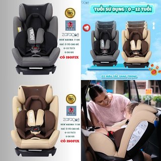Ghế ngồi ô tô cho bé có ISOFIX - ZARACOS NEW AROMA 7196