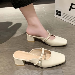 Dép Sục Cao Gót Nữ Mũi Vuông êm nhẹ mềm cao 5cm 3cm - Xưởng Giày Bánh Bèo mã DepsucNT 3cm và 5cm