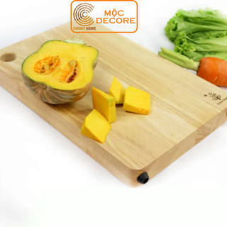 Thớt Gỗ Chữ Nhật Đức Thành Rất Dày Có Lỗ Treo Tiện Lợi , Thớt Gỗ Cao Su Dùng Sắt Thái Trang Trí Deocre