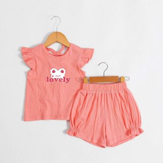 Bộ Thun Cotton Dập In Hình Siêu Cute Cho Bé GáI Nexxi