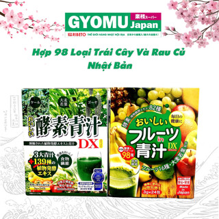 [Date 2027] Bột Nước Ép Trái Cây Tươi - Rau Củ Tổng Hợp 98 Loại Trái Cây Nhật Bản - Gyomu Japan