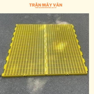 Tấm sàn nhựa lót chuồng chó heo ngan gà vịt loại lỗ ngang 100cm x 50cm tiện lợi