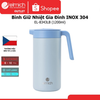 Bình Giữ Nhiệt Gia Đình Elmich EL-8342 (800ml) / EL-8343 (1200ml) INOX 304 Có Lưới Lọc Trà