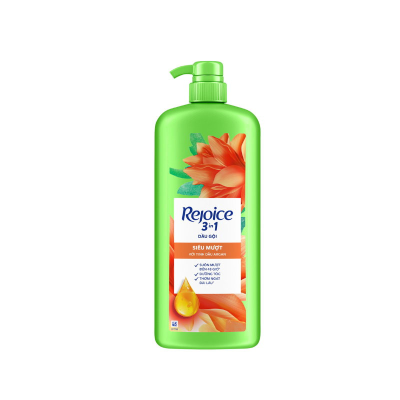 Dầu gội Rejoice 1,2 lit siêu mượt 3in1.