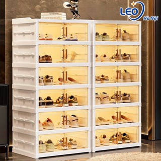 Tủ Để Giày Gấp Gọn Cao Cấp hộp đựng giày trong suốt 3-9Tầng hộp nhựa đựng đồ đa năng Tiện Lợi Tháo Lắp Dễ Dàng