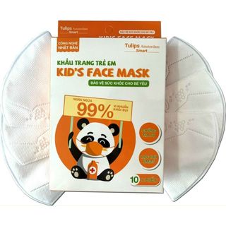 Khẩu trang trẻ em Kid's Face Mask Tulips gói 05 cái hàng khuyến mại mua kèm