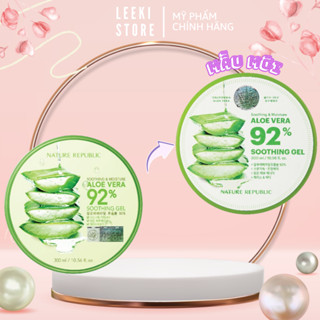 (Mẫu Mới) Gel dưỡng Lô Hội Nha Đam Nature Republic Aloe Vera 92% Soothing Gel Hũ 300ml