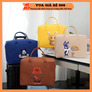 Túi du lịch, túi xách nỉ xốp đựng đồ đa năng cài vali tiện dụng nhiều họa tiết xinh đi chơi thời trang DC270