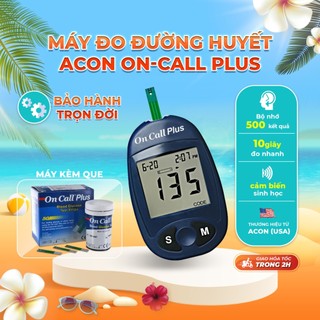 Máy đo đường huyết ACON On Call Plus - Đo nhanh trong 10S bảo hành trọn đời