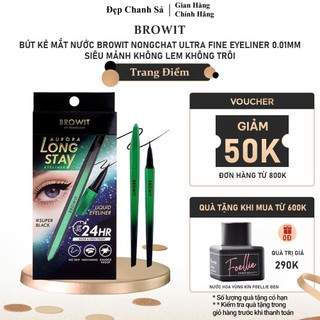 Bút kẻ mắt nước Browit Nongchat Ultra Fine Eyeliner 0.01mm siêu mảnh không lem không trôi - BM44