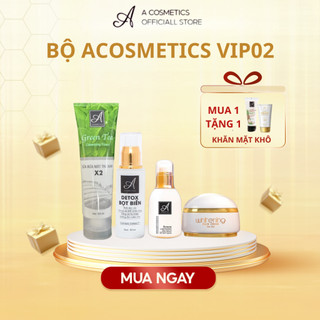 Bộ Acosmetics VIP02 gồm 1 Sữa rửa mặt 1 Nạ Detox 1 Serum 1 Kem Face