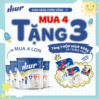 Mua 4 tặng 3 sữa hiup tăng chiều cao cho bé, bổ sung canxi, tăng cân và phát triển trí não