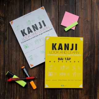 Sách tiếng Nhật - Combo Kanji Look And Learn - 512 Chữ Kanji Có Minh Họa Và Gợi Nhớ Bằng Hình