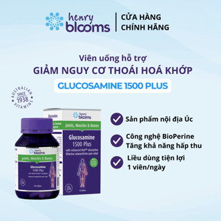 Viên uống sức khỏe Henry Blooms Glucosamine1500Plus hỗ trợ giảm nguy cơ thoái hóa khớp và bảo vệ màng sụn khớp HB0004/19