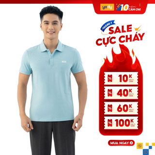 Áo polo YODY nam cộc tay phông cổ bẻ vải mắt chim cotton APM3299
