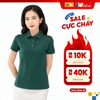 Áo polo nữ YODY tay ngắn chất vải mắt chim co dãn 4 chiều, xuất xịn, chuẩn phom công sở APN7280